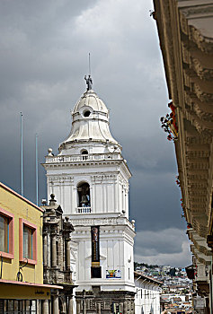 厄瓜多尔,基多,钟楼,大幅,尺寸