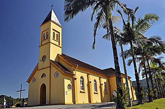 教堂,德国,乡村,巴西,南美