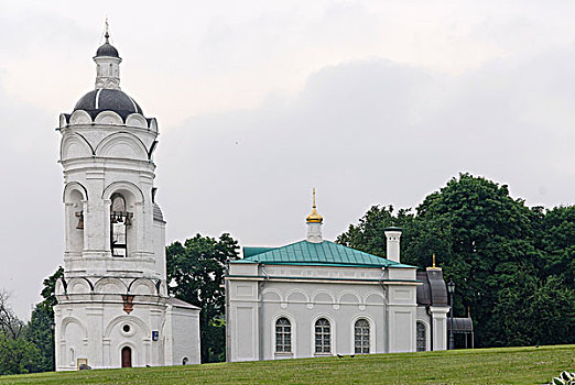俄国东正教堂,钟楼,莫斯科,俄罗斯