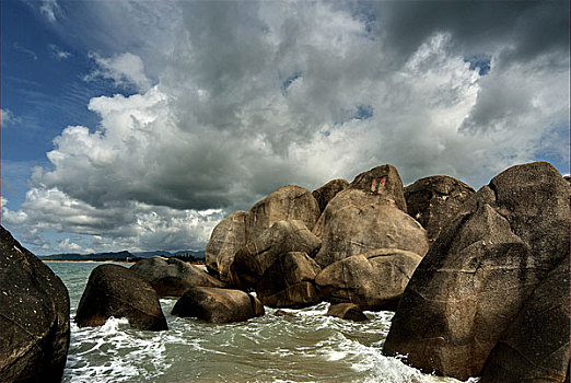 海南三亚天涯海角旅游区的海角石