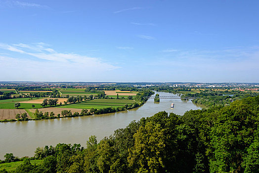 多瑙河,风景,普拉蒂纳特,巴伐利亚,德国,欧洲