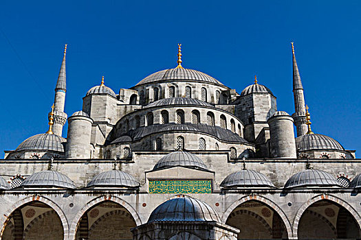 土耳其,蓝色清真寺,蓝天