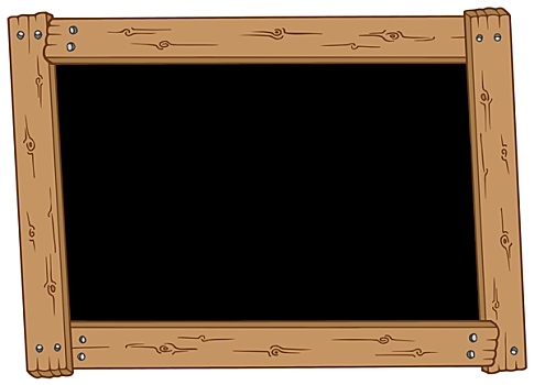木质,黑板