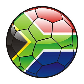 南非,旗帜,足球