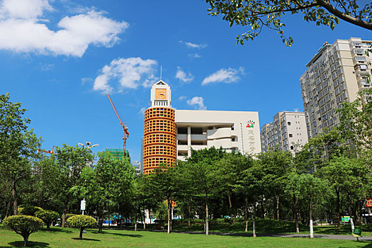 广东茂名南香公园青年少活动中心建筑摄影