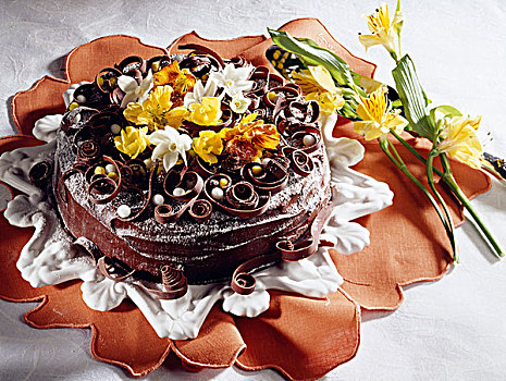 复活节,巧克力蛋糕
