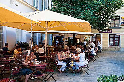 餐馆,院落,维也纳,奥地利,欧洲