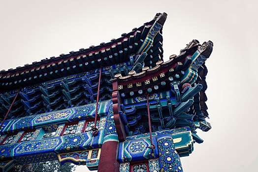 飞檐翘角的中国古建筑