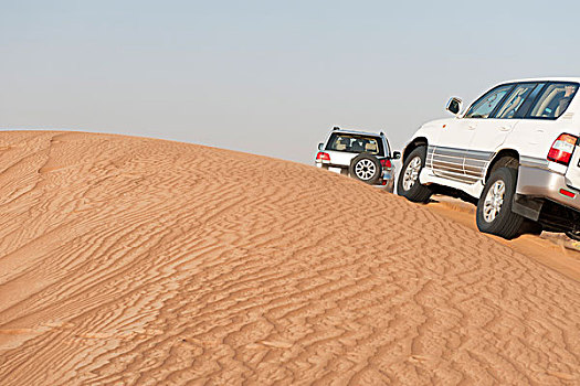 运动型多功能车,驾驶,向上,沙漠,沙丘