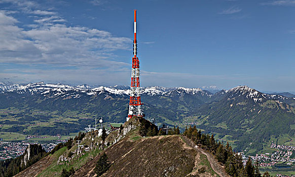 信号发射塔,巴伐利亚,德国,欧洲