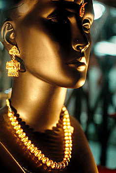 金色,饰品,展示,孟加拉,1999年