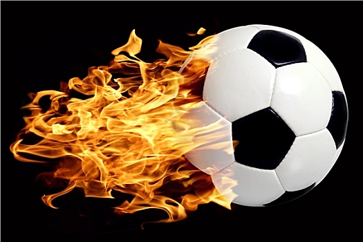 足球,火焰