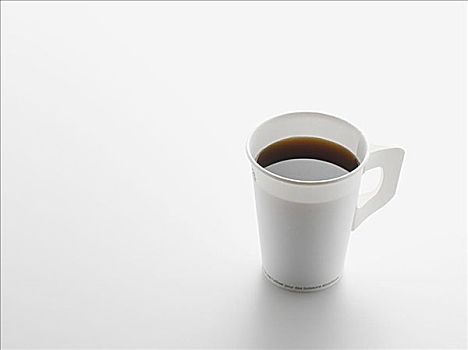 纸杯,黑咖啡