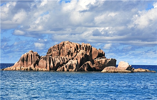 花冈岩,石头,圣皮埃尔,岛屿
