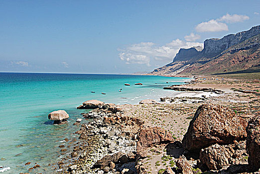 也门,索科特拉岛,海边,悬崖