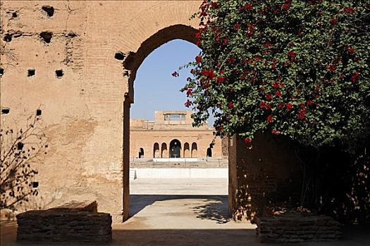 遗址,拱道,玛拉喀什,摩洛哥,非洲