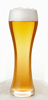 清淡,啤酒,高,玻璃杯