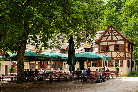 啤酒坊,靠近,纽伦堡,中间,弗兰克尼亚,巴伐利亚,德国,欧洲