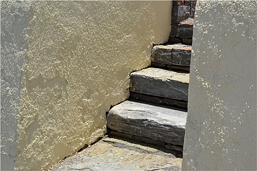 石头,楼梯,克里特岛,希腊