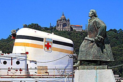 葡萄牙,维亚纳堡,雕塑,船