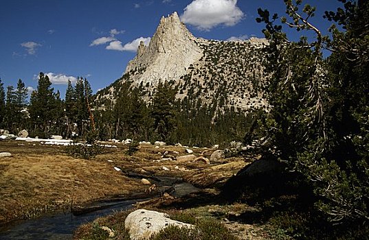 岩石构造,风景,教堂岩,优胜美地国家公园,加利福尼亚,美国