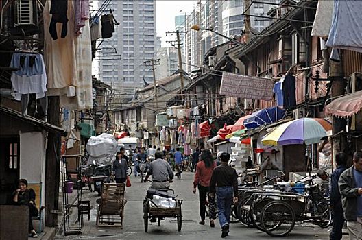 街景,老城,上海,中国