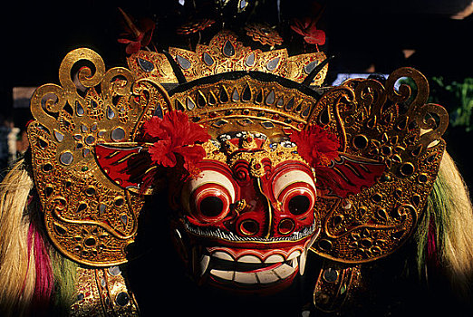 印度尼西亚,巴厘岛,跳舞,面具