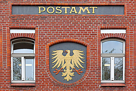老,邮局,北莱茵-威斯特伐利亚,德国,欧洲