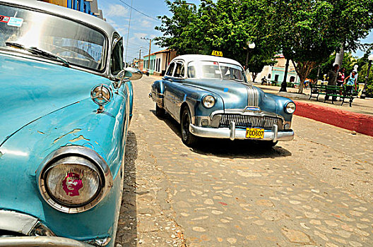 雪佛兰,庞蒂亚克,两个,经典,汽车,历史,地区,特立尼达,古巴,加勒比