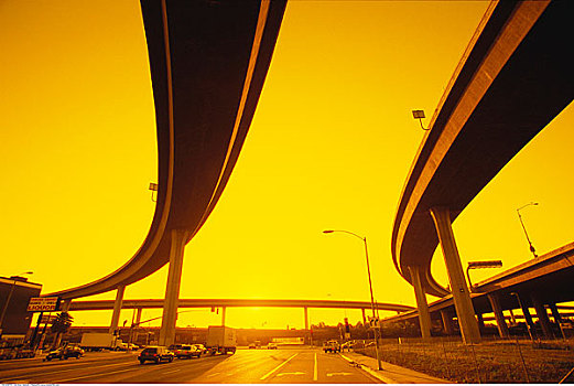 高速公路,高架路,洛杉矶,加利福尼亚,美国