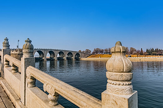 北京市通州区大运河石拱桥梁水闸建筑