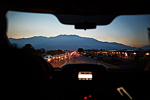 交通拥挤,棕榈泉,加利福尼亚,美国