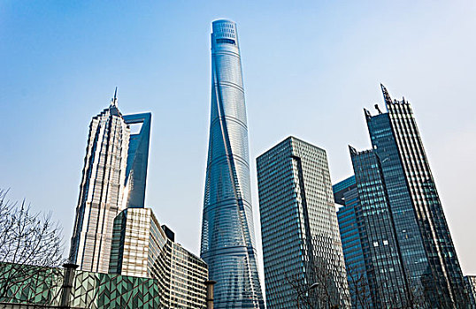 现代化的办公楼,上海,中国
