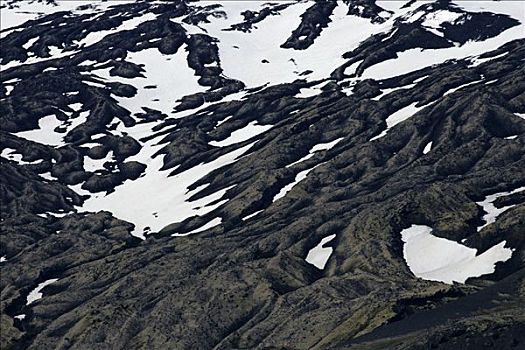 冰河,河流,火山岩,国家公园,冰岛