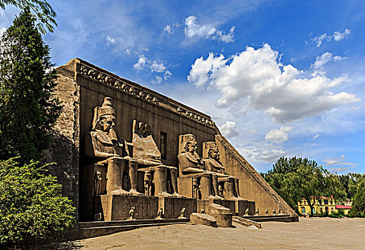 阿布·西姆贝尔神殿,埃及,古建筑,世界公园,北京,微缩景观