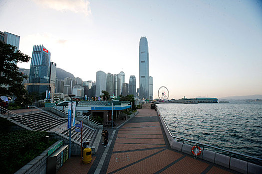 香港,海滨长廊,中环,会展中心