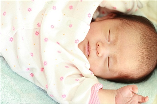 睡觉,婴儿,日本人,女婴