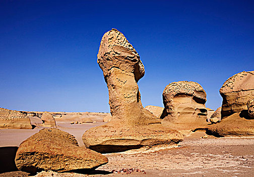 石头,旱谷,埃及,非洲