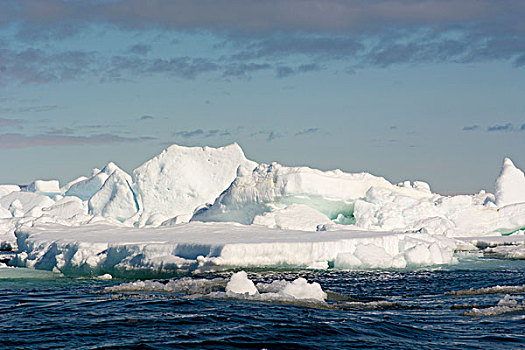 挪威,斯瓦尔巴特群岛,浮冰