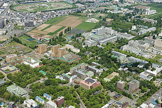 北海道,大学,空中