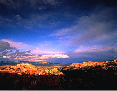 俯视,怪岩柱,布莱斯峡谷国家公园,荒地,犹他,美国