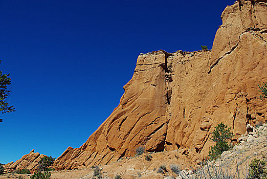 岩石墙,蓝天,州立公园,犹他