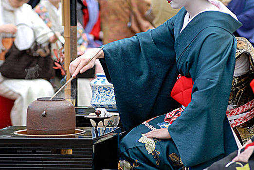 神祠,茶道,活动,京都,日本