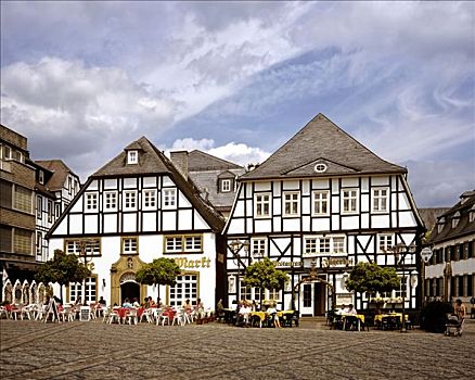 房子,市场,北莱茵威斯特伐利亚,德国,欧洲