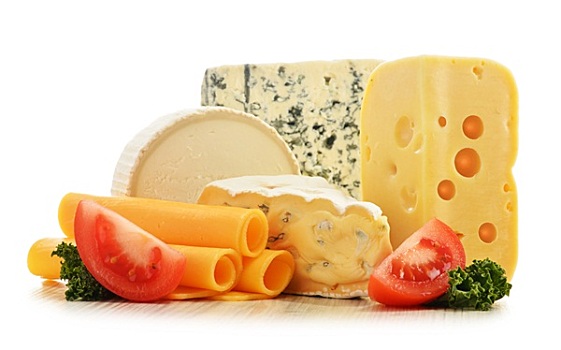 不同,奶酪,隔绝,白色背景,背景