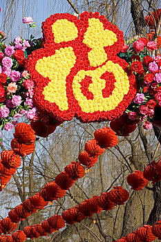 北京春节庙会的装饰