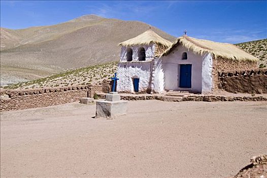 历史,高原,教堂,阿塔卡马沙漠,智利