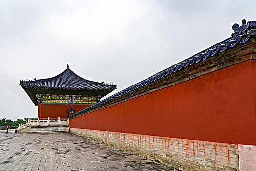 北京天坛祈年殿红墙