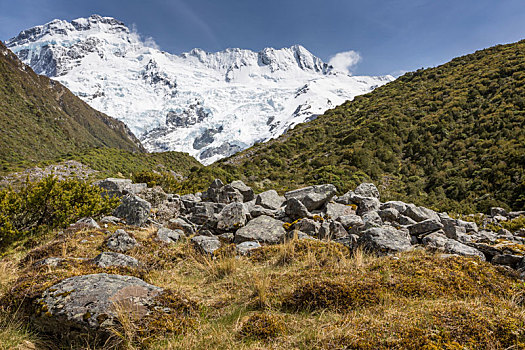 风景,库克山国家公园,新西兰