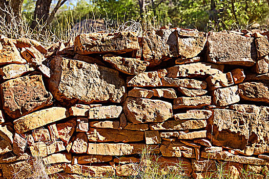 石头,砖石建筑,特写,山,瓦伦西亚,西班牙